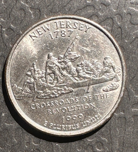 1999-D New Jersey State Quarter 25C Denver Mint Business Strike Coin