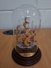 Mary Rose Ship Glass Model In Dome