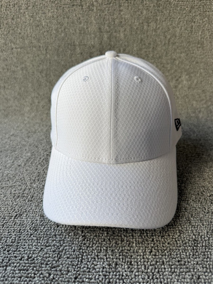 New Era Baseball Cap Snapback White Curved Brim Hat