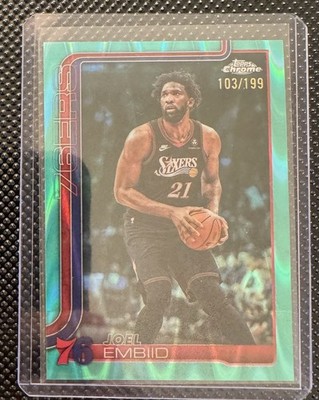 Topps Chrome Update 2026 Joel Embiid RayWave /199