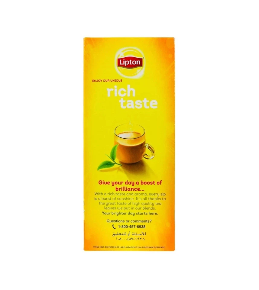 Té Amarillo Lipton | Té Negro Hoja Suelta | Calidad Premium 900 Gramos (Pack de 1) Foto 2 de 4