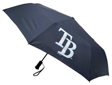 Storm Duds Tampa Bay Rays 42 Automatic Folding Umbrella With Flashlight Navy