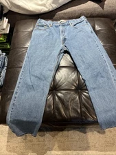 Vintage Levi's 505 Regular Fit Straight Leg Jeans Men's TAG 40x32 Y2K Grunge