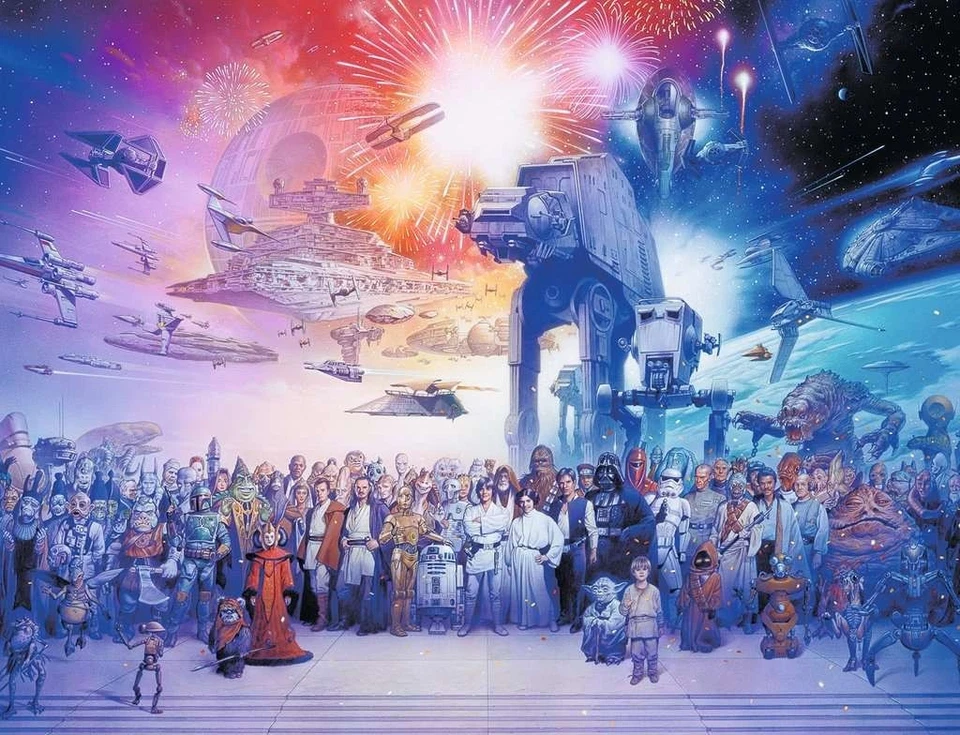PUZZLE ravensburger L'UNIVERSO ESPANSO DI GUERRE STELLARI star wars 2000 PEZZI 9 - Immagine 2 di 2