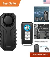 113dB Bike Alarm Wireless Vibration Motion Sensor Waterproof Motorcycle Alarm...