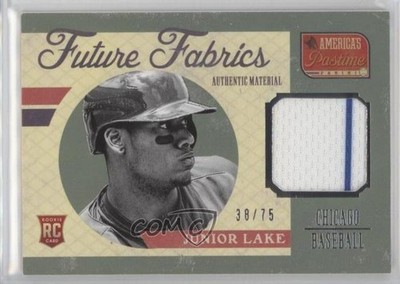 2013 Panini America's Pastime Future Fabrics 38/75 Junior Lake #JU Rookie RC 4g6