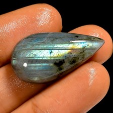 25 Ct Natural Labradorite Pear Cabochon Loose Gemstone For Pendant 29X15X7 mm