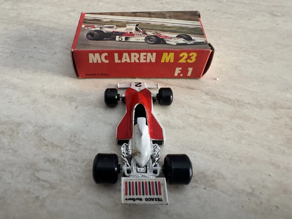 Auto F1 Polistil RJ1 McLaren M23 del 1976 scala 1:55 nuova in box da collezione - Immagine 4 di 4