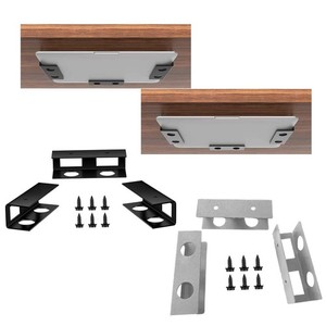 FOROIRON Under Desk Laptop Mount - Steel & Aluminum, Holds Devices Up To 2.7" Thick & 50 Lbs, Adjustable Brackets