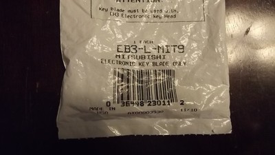 Ilco EB3-L-MIT9 Mitsubishi Electronic Key Blade, Each ST4