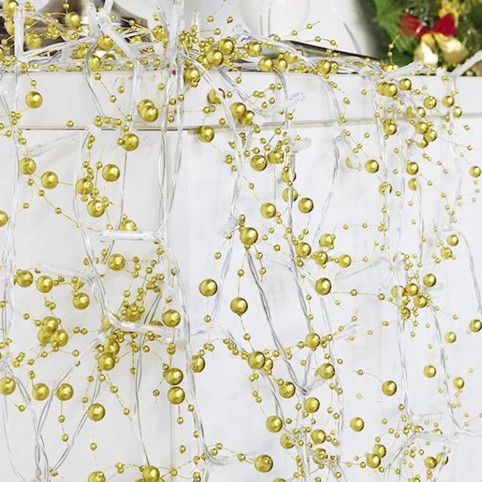 Guirlande lumineuse à perles de 13,12 pieds de long pour fête en intérieur - Photo 1/4