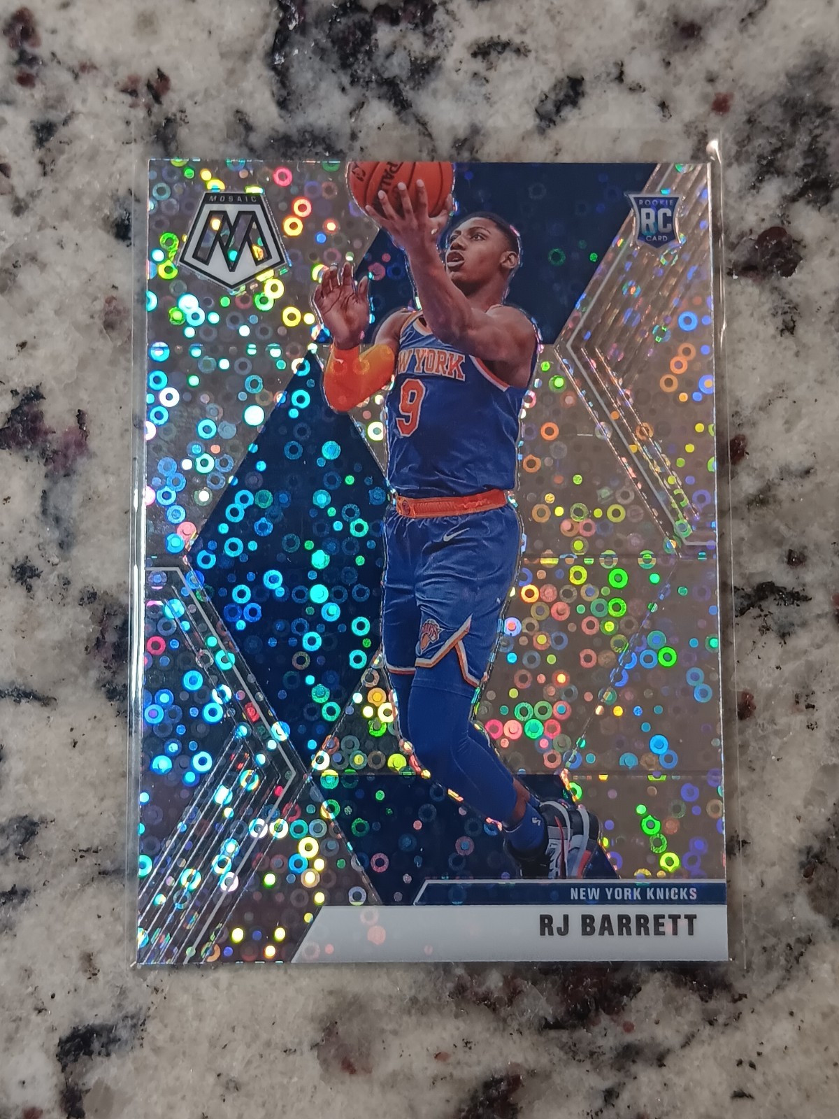 2019-20 Panini Mosaic - Rookie Silver Fast Break Disco Prizm #229 RJ Barrett