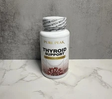 Pure Peak Advanced Thyroid Support Supplement - 60 Capsules - Exp 06/2026