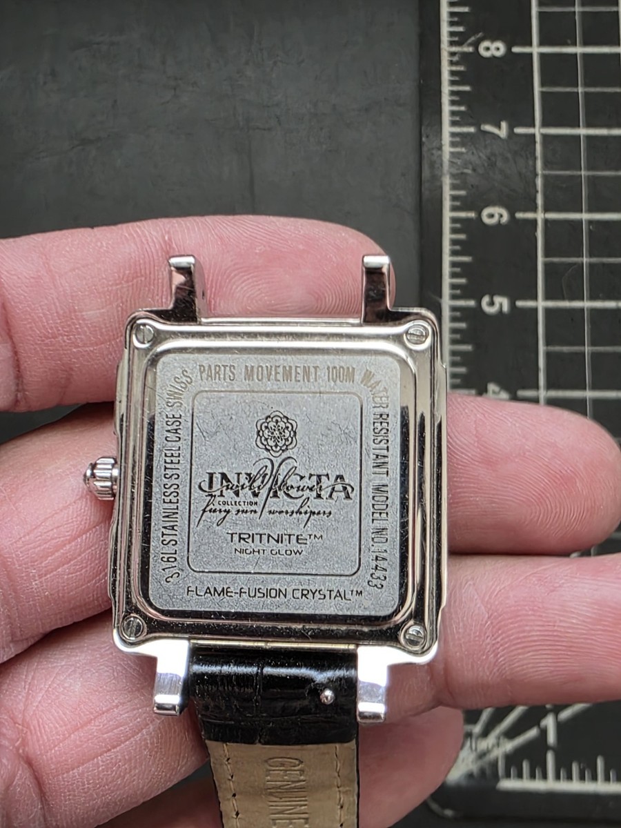 Invicta Ladies Wrist Watch Square 33mm Black As Is | eBay display picture 2