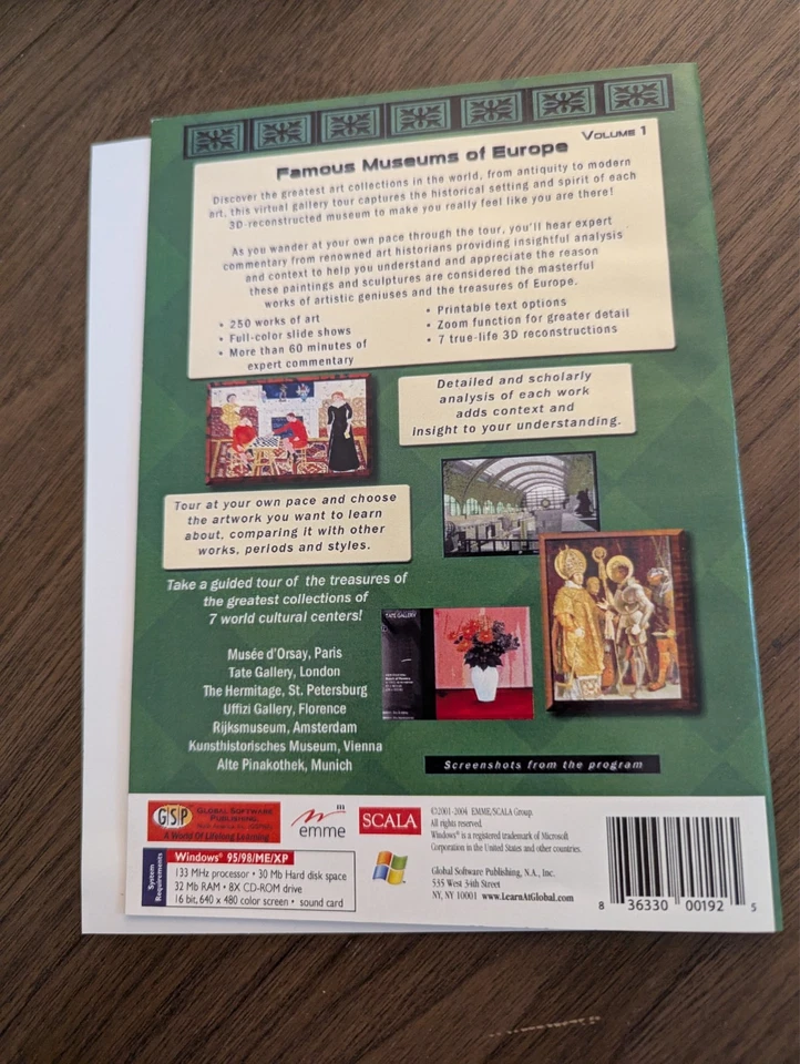 Famous Museums Of Europe Vol. 1 - Art Tours Interactive Guides CD-ROM - Image 2 of 2