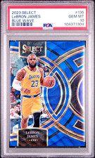 LeBron James 2023 Select Premier Blue Wave /75 PSA 10 GEM MINT 🔥 LOW POP Lakers