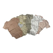 Burt's Bees Baby Onsies 5-PACK 100 Organic Cotton Size 3-6 Months NWT