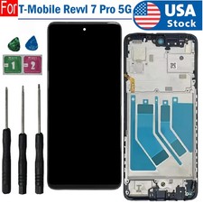 Replacement LCD Display Touch Screen Digitizer Frame For T-Mobile Revvl 7 Pro 5G