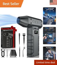 Versatile 100-Speed Compressed Air Duster for Electronics Vehicles - Grey