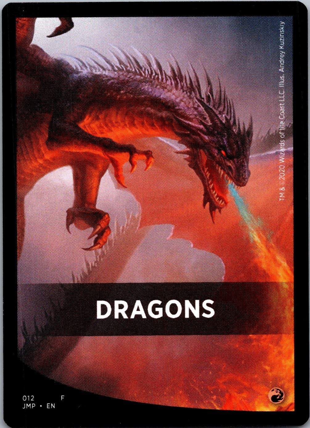 Magic Dragons Theme Card Jumpstart 12 Lightly Played