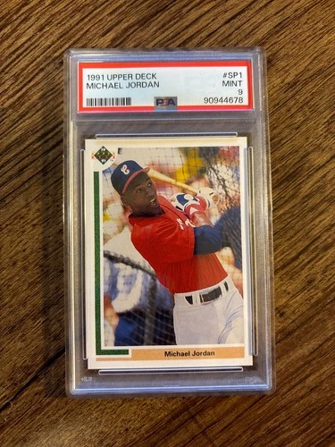 1991 Upper Deck UD Michael Jordan #SP1 Rookie RC Baseball Card PSA 9 Mint Graded