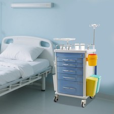 5-Drawer Medical Rolling Cart Clinic/Nursing Center/Lab/Salon Utility Trolley