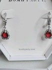 Bomb Party July Earrings "Blooming Wonder" Lab Created Ruby RBP3704 ** No Box** — photo 2