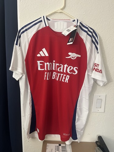 Adidas 2024/25 Arsenal Home Soccer Jersey L Large Bukayo Saka 7 Authentic Red