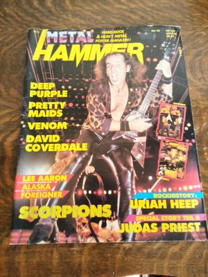 Vintage German Metal Hammer Magazine May 1985 Vo 2 Iss 5 Hard Rock Scorpions 