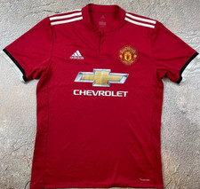 Manchester United 2017/2018 Adidas Home football shirt Soccer Jersey size M