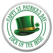 1 oz Silver Colorized Round - APMEX (Leprechaun Hat)