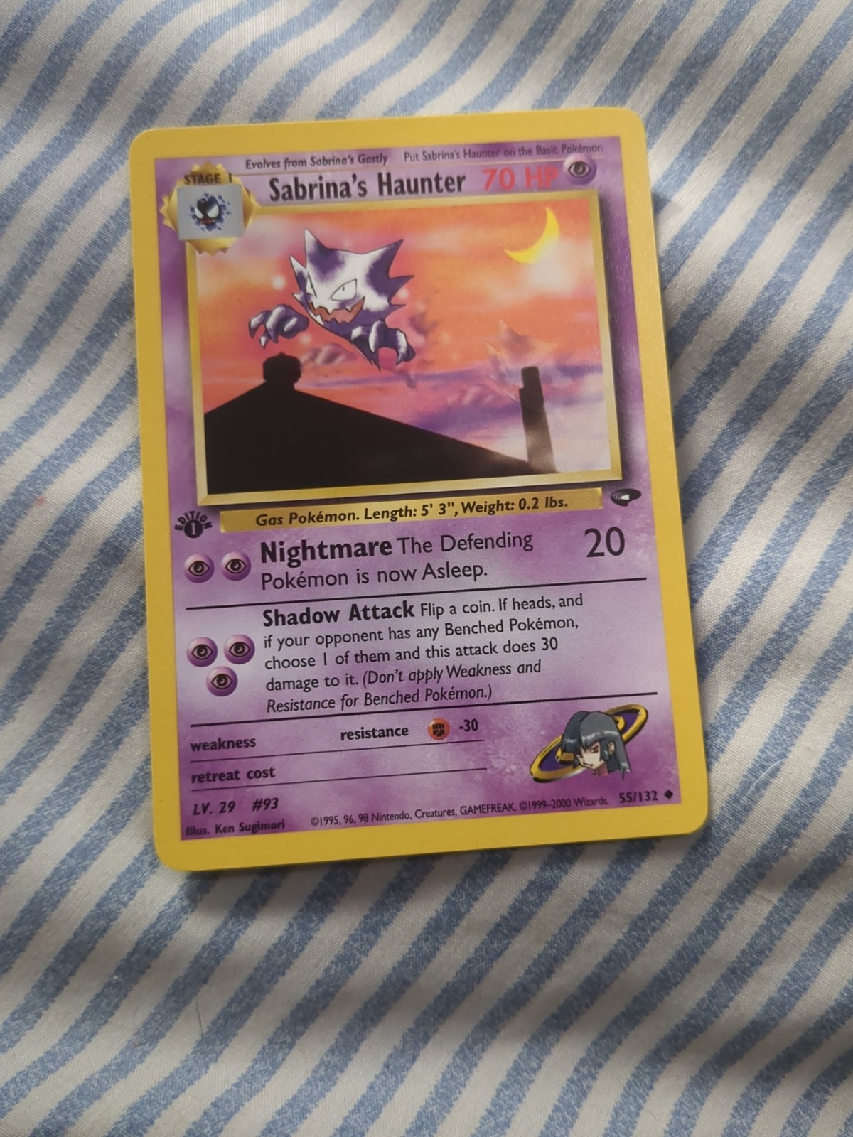 SABRINA’S HAUNTER - 1st Edition Gym Challenge - 55/132 - Uncommon - Pokemon - NM