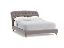 LOAF Dozer Bed Kingsize in Gray Velvet (1391)