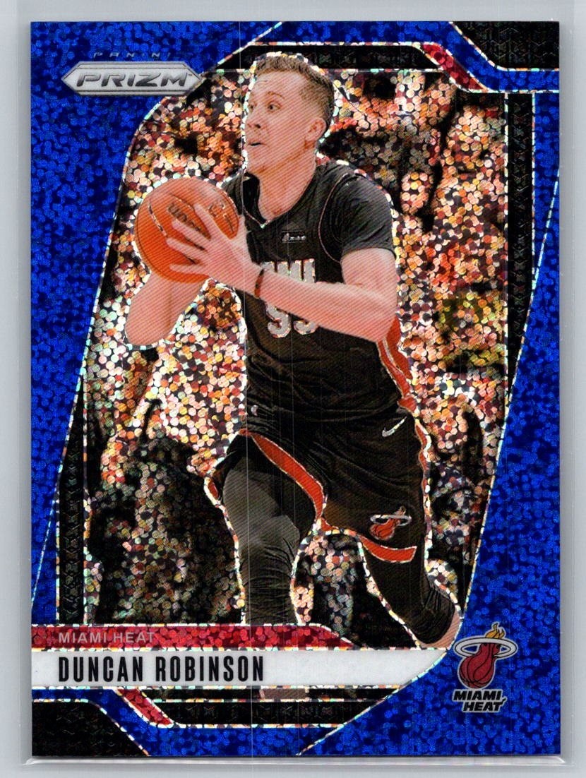 2024-25 Panini Prizm #190 Duncan Robinson Prizm Blue Sparkle #/144
