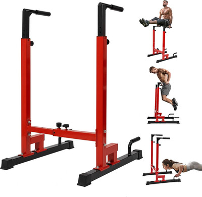 Dip Stand 500 LBS Capacity, 80 Levels Adjustable Dip Bars, Dip Station Machine f