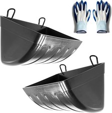 2 Pack Dorgerove Hanging Fence Feeder Livestock Trough Chickens Goats