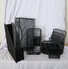 Metal Mesh Desktop Organizers SET OF 5 