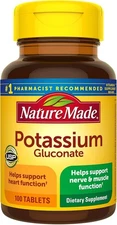 Nature Made Potassium Gluconate 550mg Dietary Supplement Heart Health Supplement