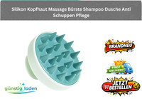 2X Silikon Kopfhaut Massage BüRste Shampoo Dusche Anti Schuppen Pflege