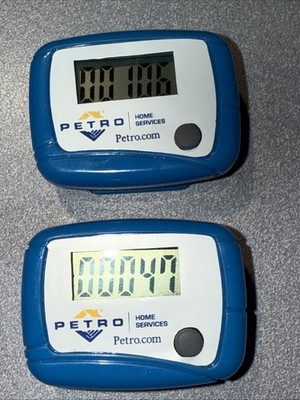 (2) Step & Distance Pedometer Hiking Jogging Count with Clip FREE SHIP