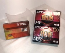 TDK Hi8 120 MP Camcorder Videocassette Lot of 3 Sealed