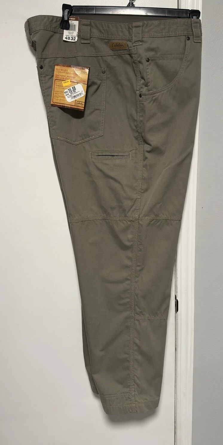 Cabela's Size 48 X 32 Ultimate Outdoor Hiker Pant,Cement ,Mid-Weight