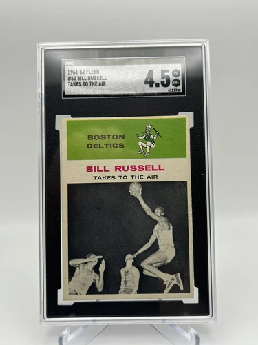 1961 Fleer Bill Russell SGC 4.5 HOF IA #62
