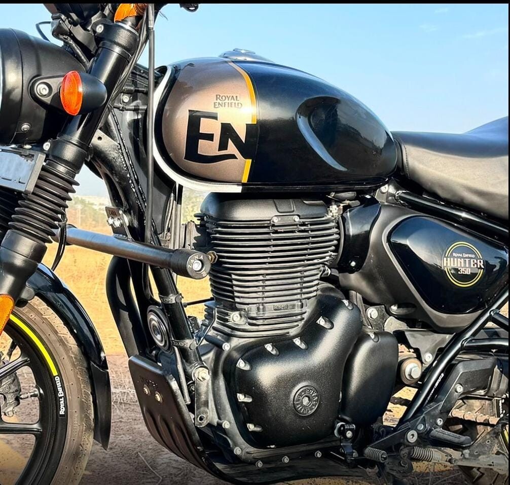 SINGLE ROD CRASH GUARD BLACK FIT FOR ROYAL ENFIELD HUNTER 350 eBay