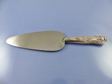 QUEENS PIE CAKE KNIFE SERVER SERRATED 1 SIDE BY EV SHEFFIELD 1957 9.25"