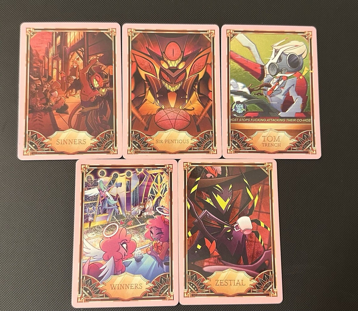 Hazbin Hotel Trading Cards 2nd Edition- PINK FOIL and NON Hazbin Hotel Trading Cards 2nd Edition- PINK FOIL and NON
