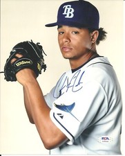 Chris Archer Signed Auto 8x10 Photo PSA Hologram Tampa Bay Rays