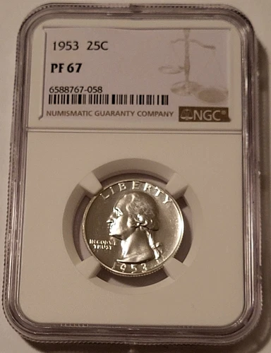 NGC 1953 Washington Quarter Proof PF67