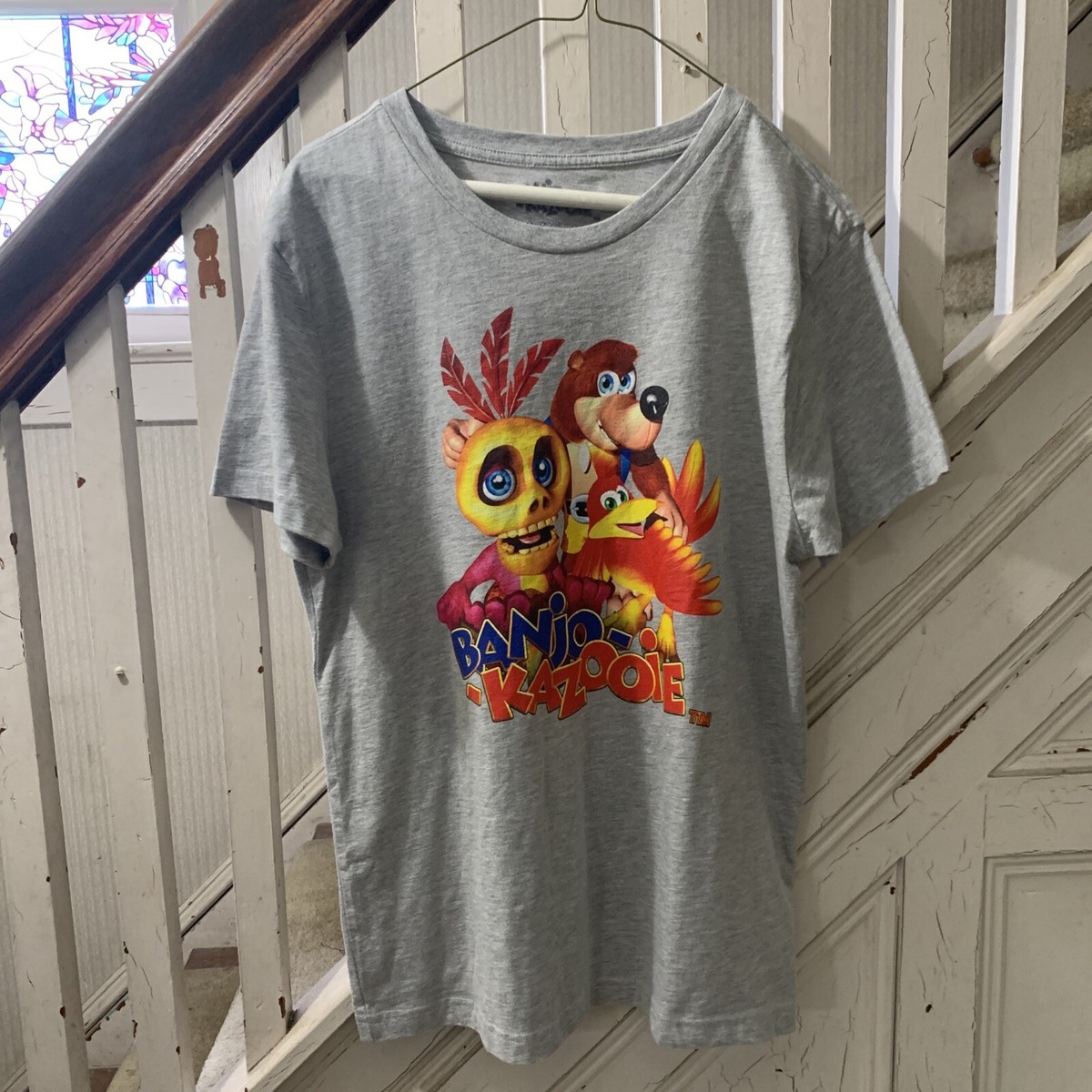 OFFICIAL BANJO KAZOOIE BK E3 XBOX RARE REPLAY 2019 PROMO T-SHIRT