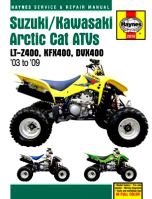 Reparaturhandbuch / -anleitung Suzuki LT-Z 400 2003, 04, 05, 06, 07, 08, 09